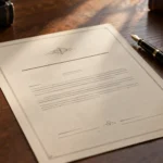 Testamento d’epoca con penna stilografica